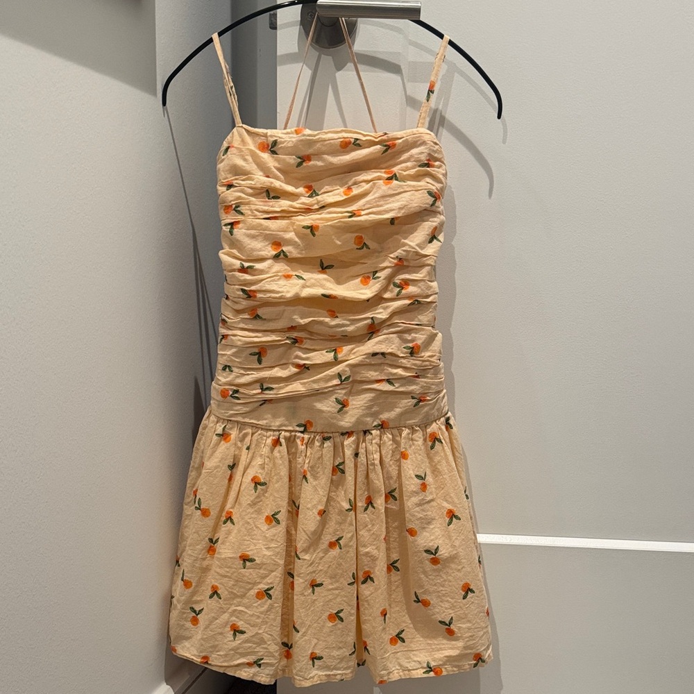 Japna Ruched Clementine Mini Dress